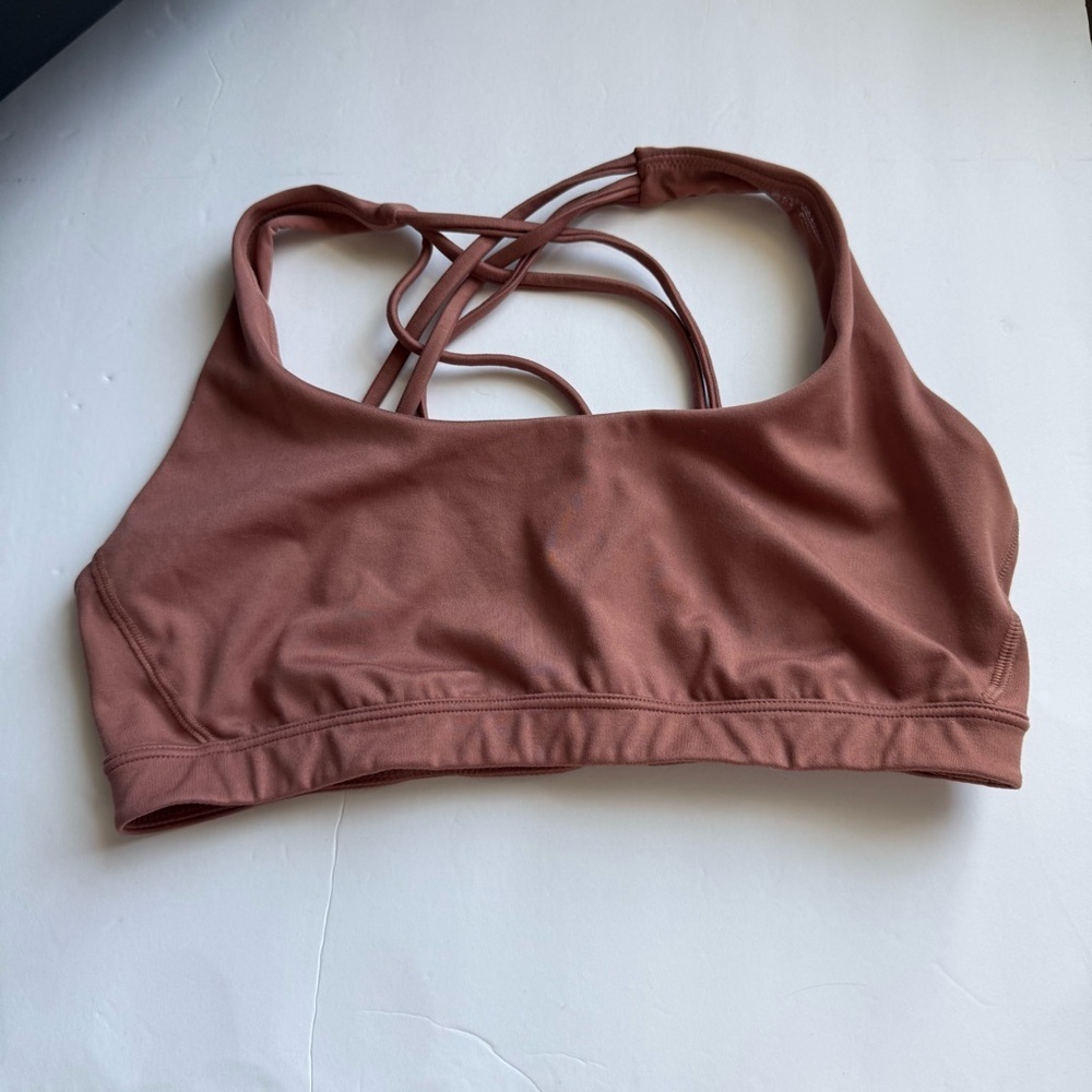 Victoria's Secret Scoop Neck Bralette in Dusty Rose Mauve Brown Sz M Lounge Gym - Picture 6 of 7